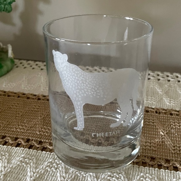 Vintage Georg Jensen Etched Cheetah Clear Glass - Picture 1 of 9